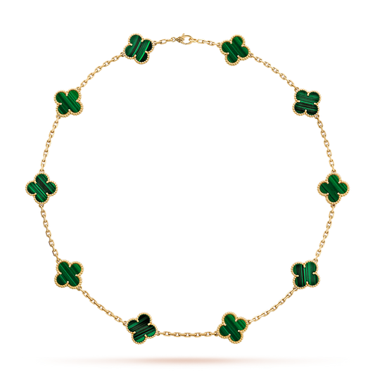 {
  "Bling Jewelrys": "Bling Jewelry",
  "CLOVER 10 MOTIFS MALACHITE NECKLACE": "KLEEBLATT-HALSKETTE MIT 10 MALACHIT-MOTIVEN"
}