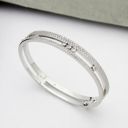 [Bling Jewelrys]ムーヴ ロマーヌ パヴェ バングル