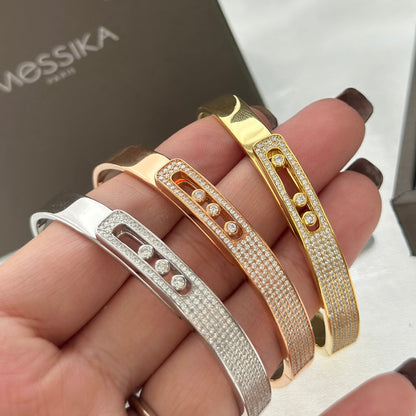 [Bling Jewelry] Move Noa Roségold Pavé-Diamant-Armreif