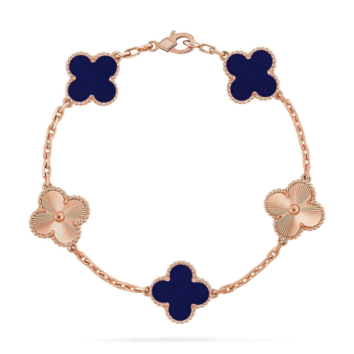 [Bling Jewelrys ]CLOVER 5 MOTIF LAPIS LAZULI BRACELET COLLECTION