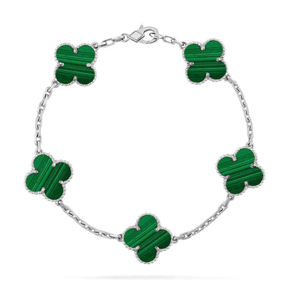 {
  "Bling Jewelrys ": "Bling Jewelrys ",
  "CLOVER  5 MOTIF MALACHITE BRACELET COLLECTION": "KLEEBLATT 5-MOTIV MALACHIT-ARMBAND KOLLEKTION"
}