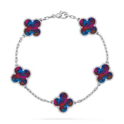 {
  "Bling Jewelrys ": "Bling Jewelrys ",
  "CLOVER 5 MOTIF COLOR GEMSTONES BRACELET COLLECTION": "KLEEBLATT 5-MOTIV FARBEDELSTEIN-ARMBAND KOLLEKTION"
}