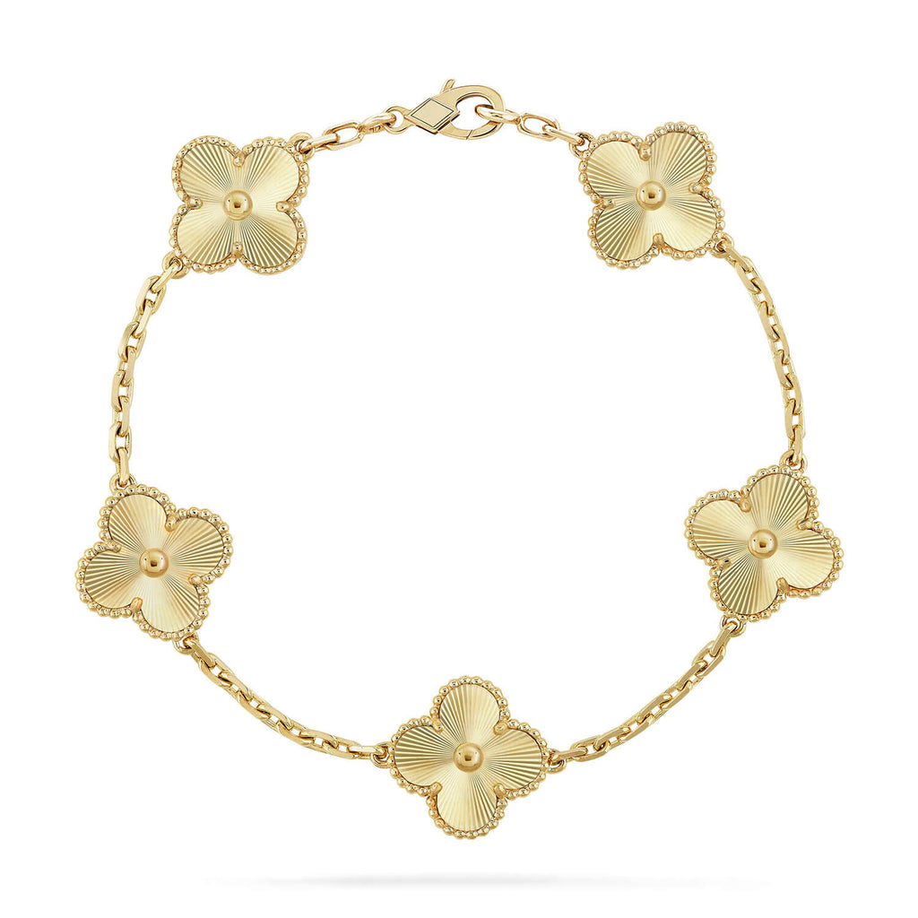 [Bling Jewelrys ] CLOVER 5 MOTIF LASER BRACELET COLLECTION