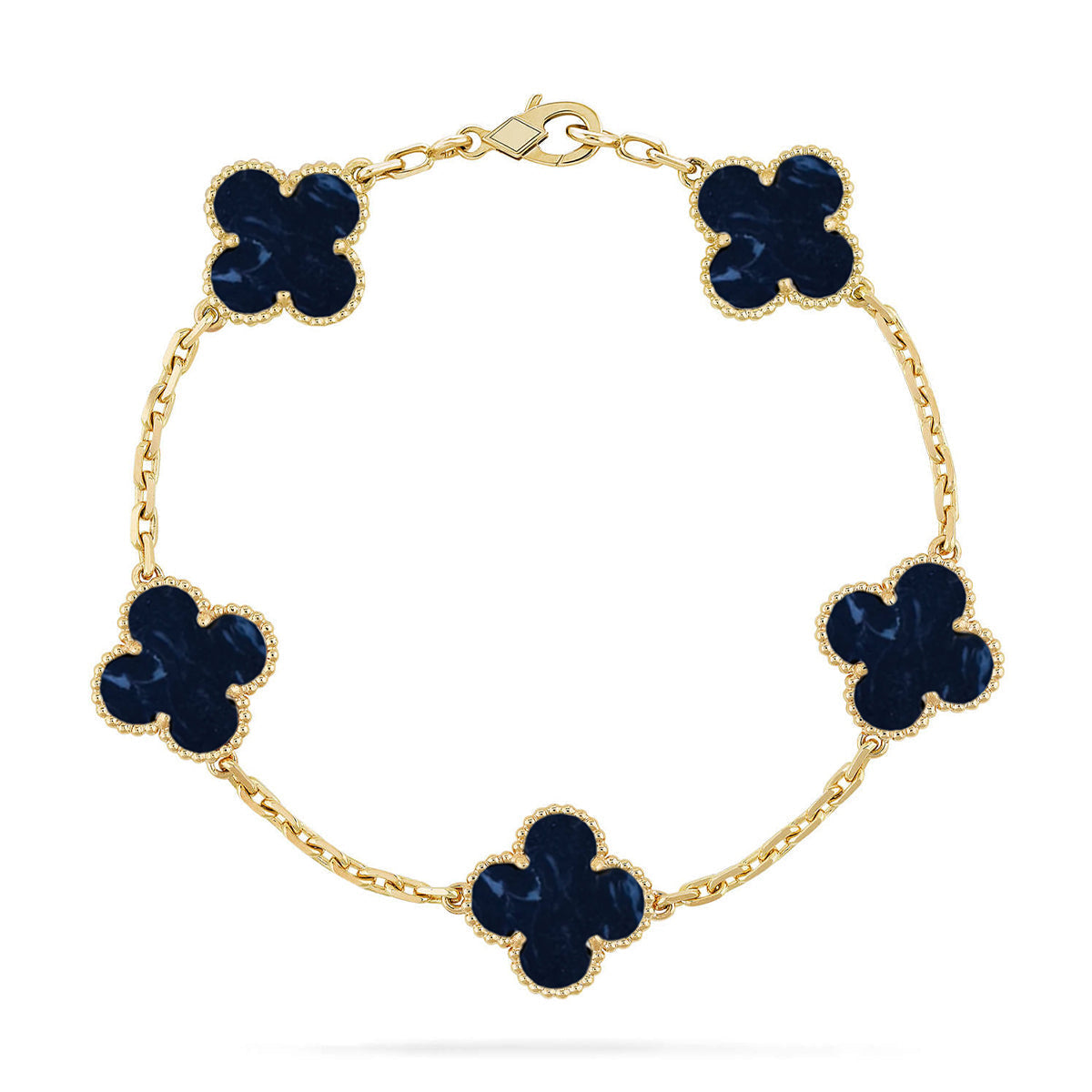 [Bling Jewelrys ]CLOVER 5 MOTIF PIETERSITE BRACELET COLLECTION