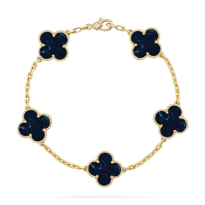 [Bling Jewelrys ]CLOVER 5 MOTIF PIETERSITE BRACELET COLLECTION