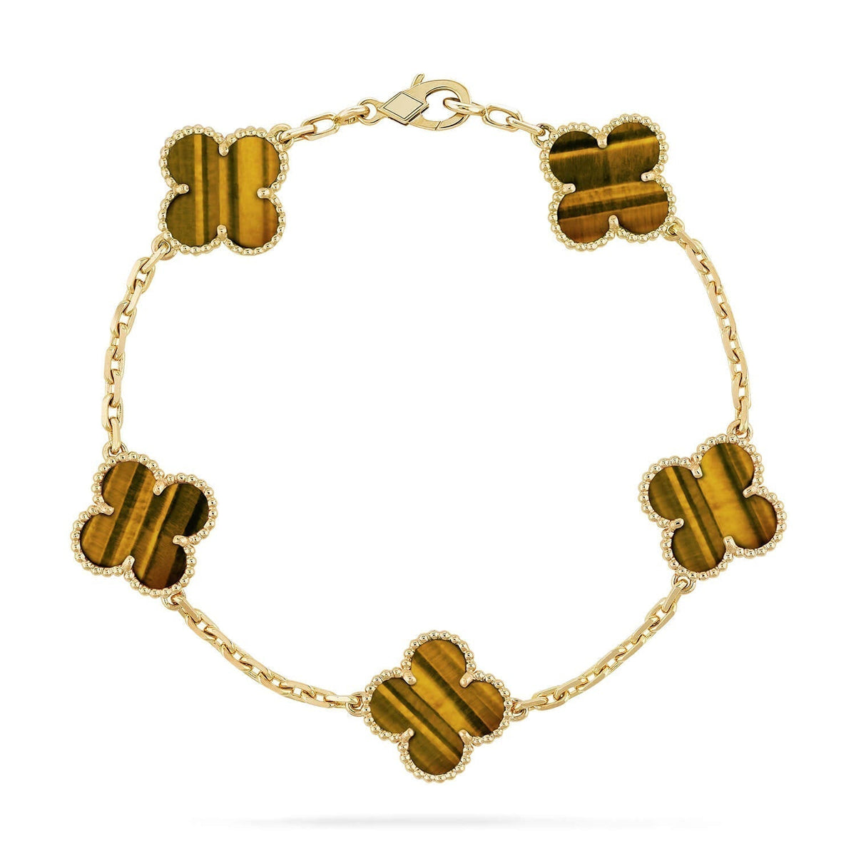 {
  "Bling Jewelrys": "ブリングジュエリー",
  "CLOVER 5 MOTIFS TIGER EYE BRACELET COLLECTION": "クローバー 5モチーフ タイガーアイ ブレスレット コレクション"
}