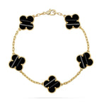 [Bling Jewelrys ] CLOVER 5 MOTIF PULSAR STONE BRACELET COLLECTION
