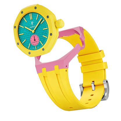 [Bling Jewelrys]Royal Oak Pop Exclusive Bioceramic Case & Silicone Strap Mix Color