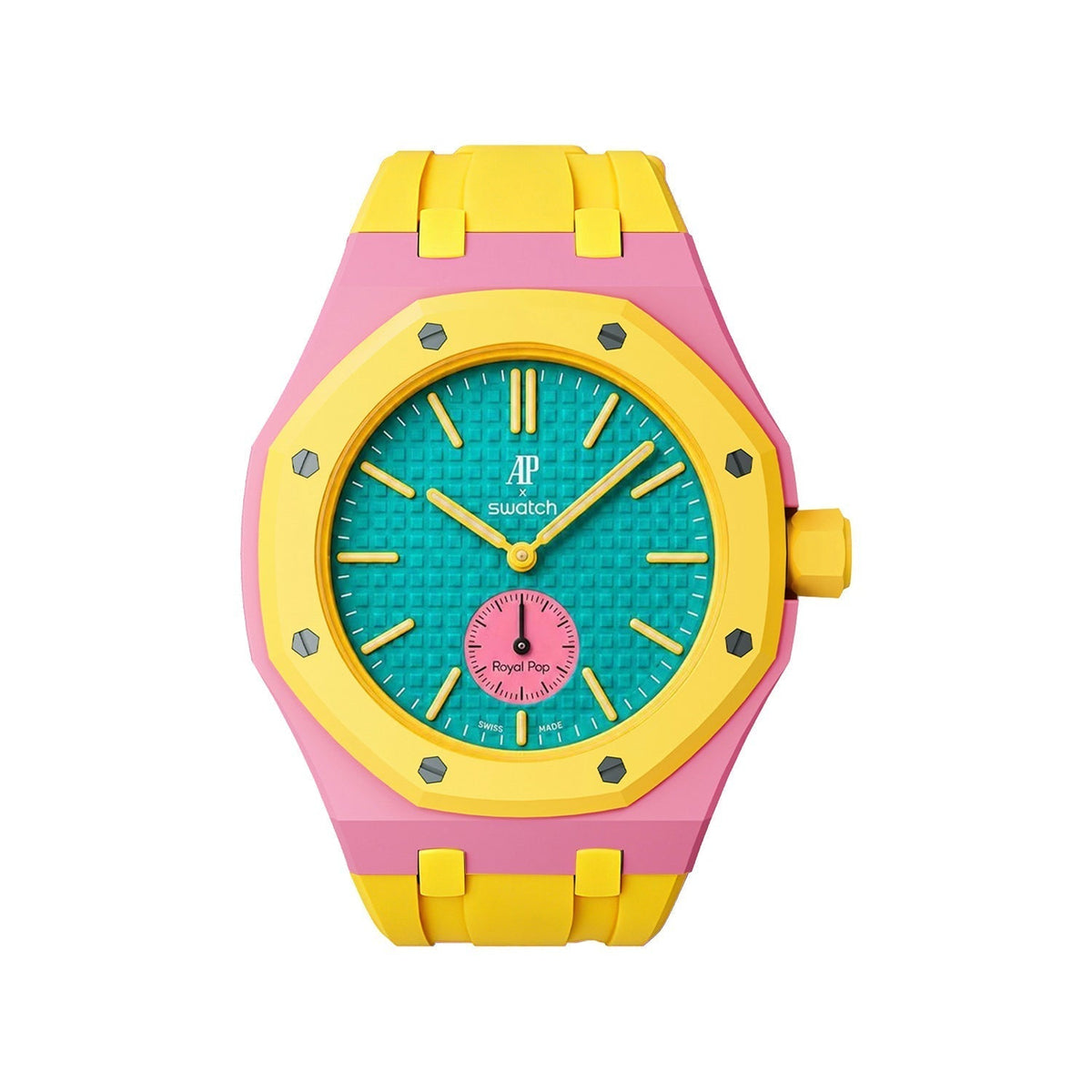 [Bling Jewelrys]Royal Oak Pop Exclusive Bioceramic Case & Silicone Strap Mix Color