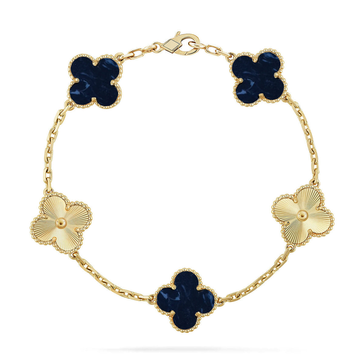 [Bling Jewelrys ]CLOVER 5 MOTIF PIETERSITE BRACELET COLLECTION