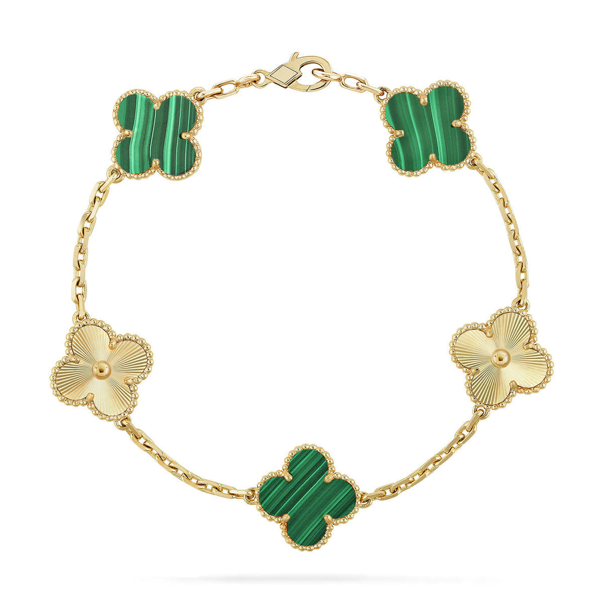 {
  "Bling Jewelrys ": "Bling Jewelrys ",
  "CLOVER  5 MOTIF MALACHITE BRACELET COLLECTION": "KLEEBLATT 5-MOTIV MALACHIT-ARMBAND KOLLEKTION"
}