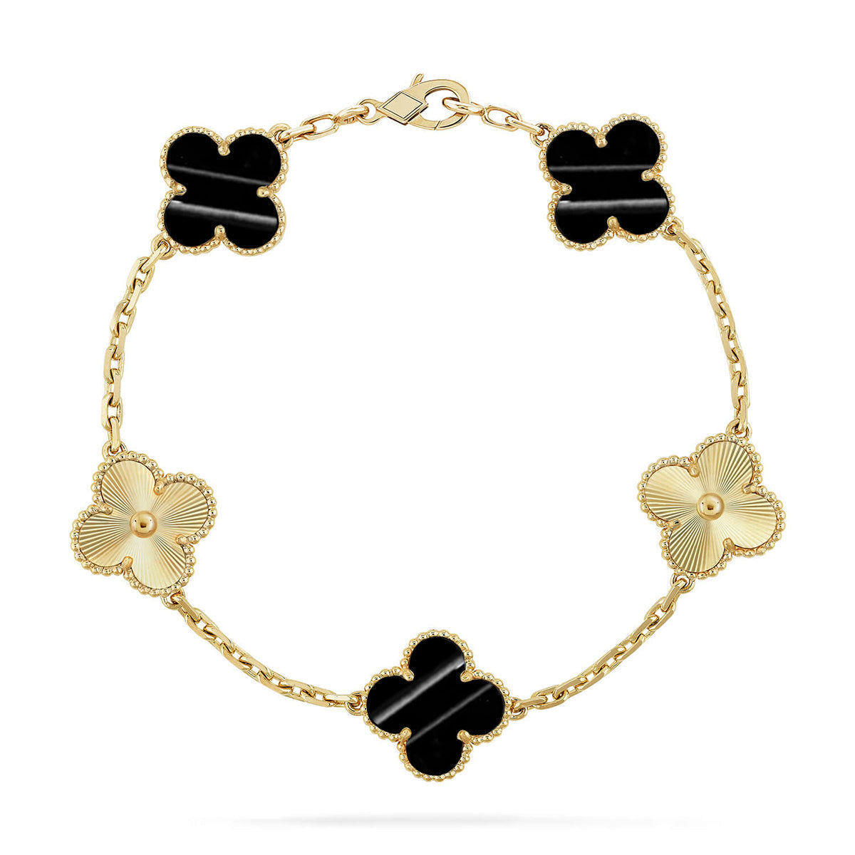 [Bling Jewelrys ] CLOVER 5 MOTIF PULSAR STONE BRACELET COLLECTION