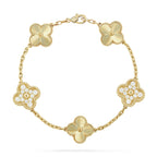 [Bling Jewelrys ] CLOVER 5 MOTIF LASER BRACELET COLLECTION