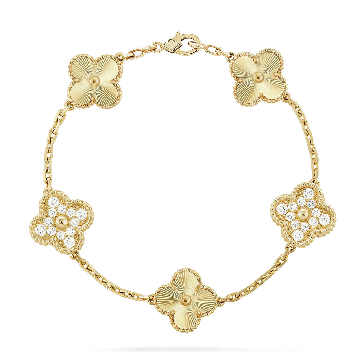 [Bling Jewelrys ] CLOVER 5 MOTIF LASER BRACELET COLLECTION