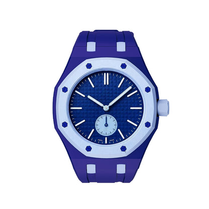 [Bling Jewelrys]OAK POP EXCLUSIVE DARK BLUE AND LIGHT BLUE SILICONE STRAP