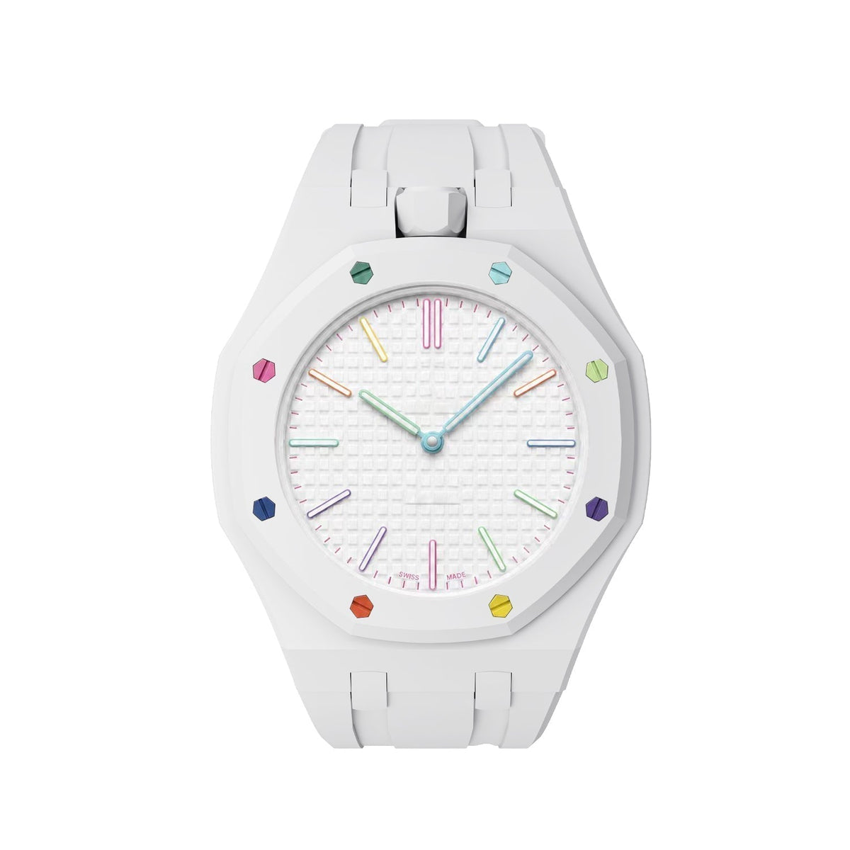 [Bling Jewelrys]OAK POP EXKLUSIVES WEISSES SILIKONARMBAND