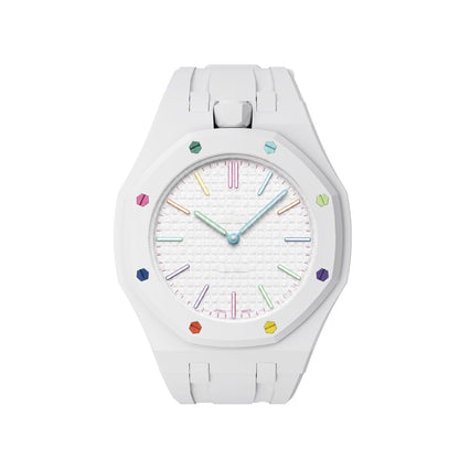 [Bling Jewelrys]OAK POP EXKLUSIVES WEISSES SILIKONARMBAND