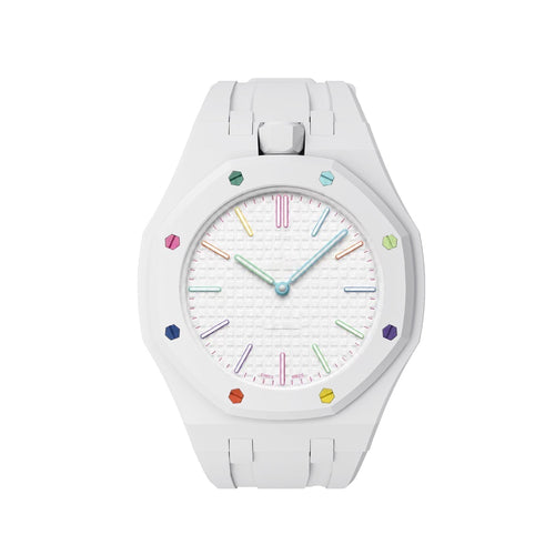 [Bling Jewelrys]OAK POP EXKLUSIVES WEISSES SILIKONARMBAND