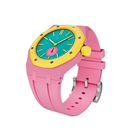 {
  "Bling Jewelrys": "【Bling Jewelrys】ロイヤルオーク POP 限定 バイオセラミックケース＆シリコンストラップ"
}