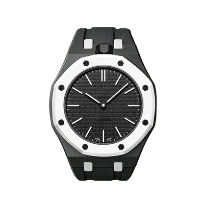 [Bling Jewelrys] EXKLUSIVES SCHWARZ-WEISSES SILIKONARMBAND VON OAK POP