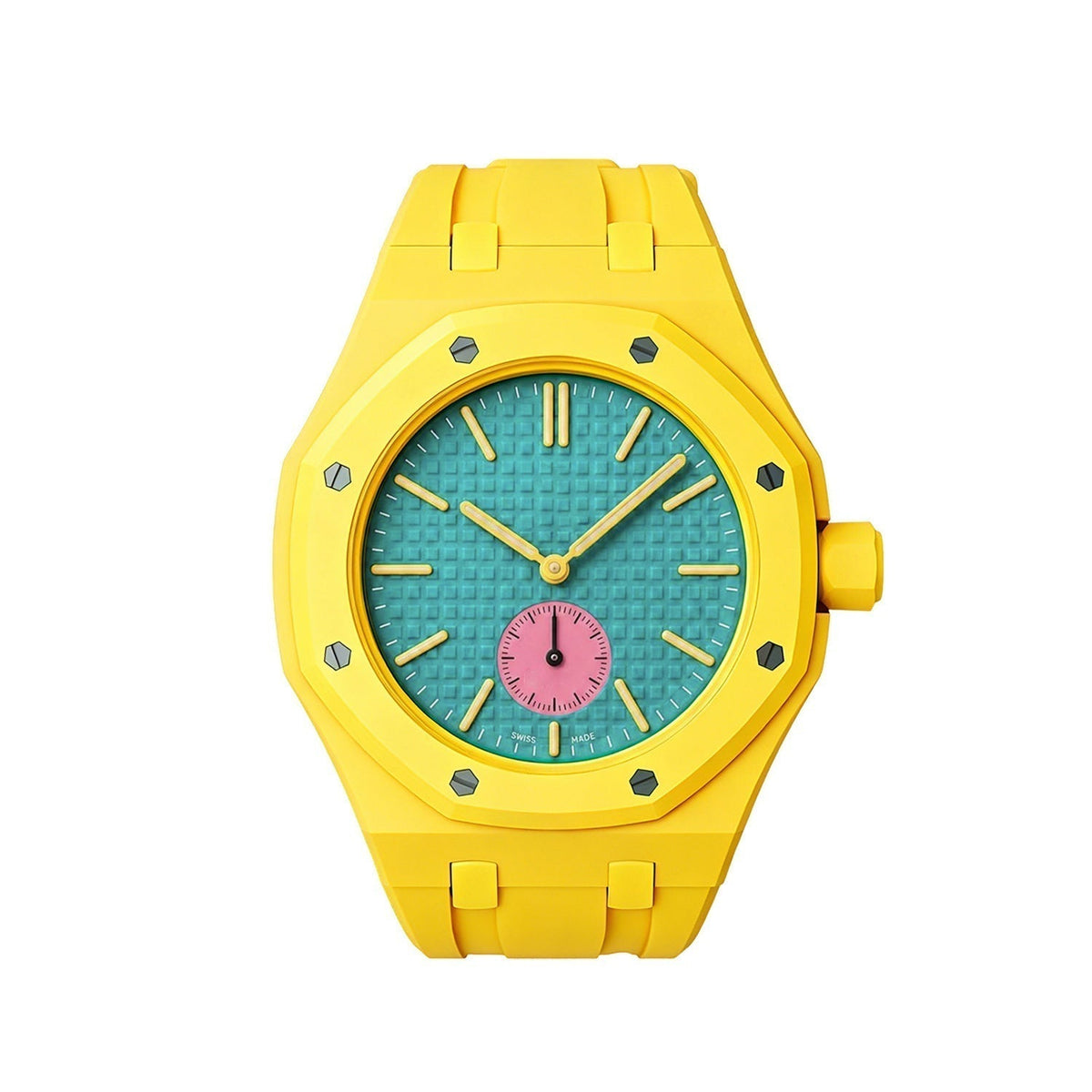 [Bling Jewelrys]OAK POP EXKLUSIVES GELBES SILIKONARMBAND