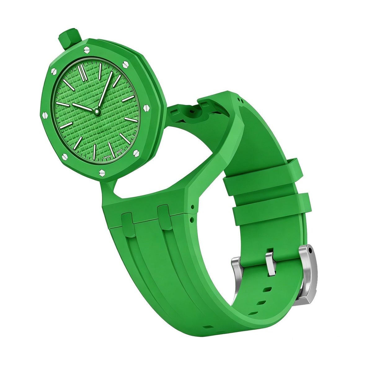 [Bling Jewelrys]OAK POP EXKLUSIVES GRÜNES SILIKONARMBAND