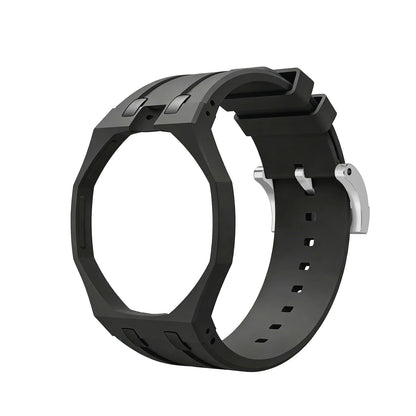 [Bling Jewelrys] OAK POP EXKLUSIVES SCHWARZES SILIKONARMBAND
