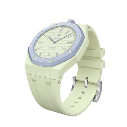 [Bling Jewelrys]OAK POP EXKLUSIVES CREMEGELBES SILIKONARMBAND