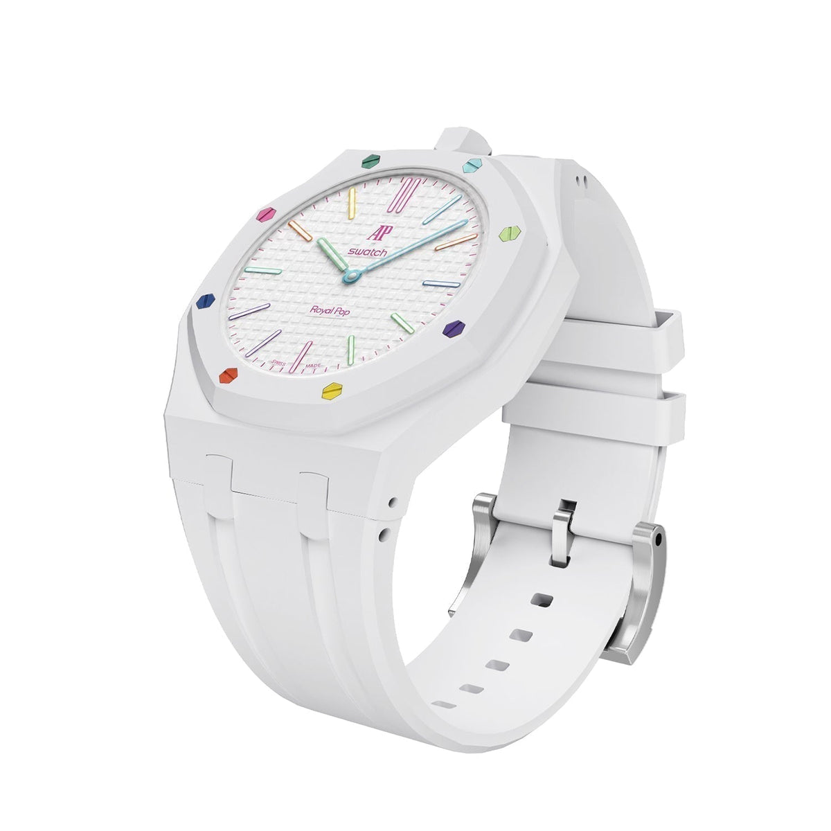 [Bling Jewelrys]OAK POP EXKLUSIVES WEISSES SILIKONARMBAND