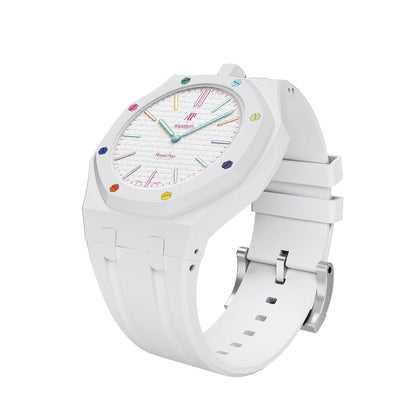 [Bling Jewelrys]OAK POP EXKLUSIVES WEISSES SILIKONARMBAND