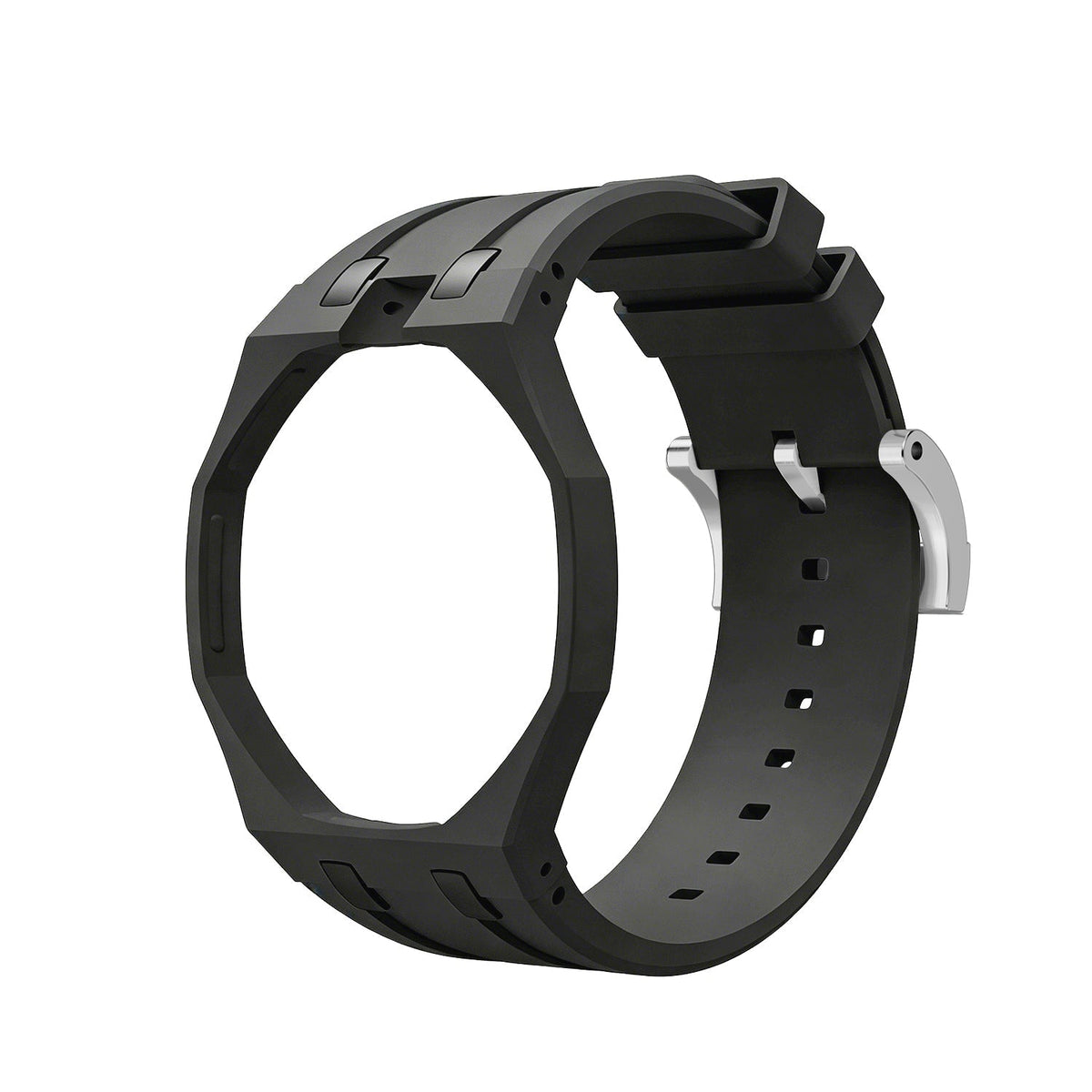 [Bling Jewelrys]OAK POP EXCLUSIVE BLACK SILICONE STRAP