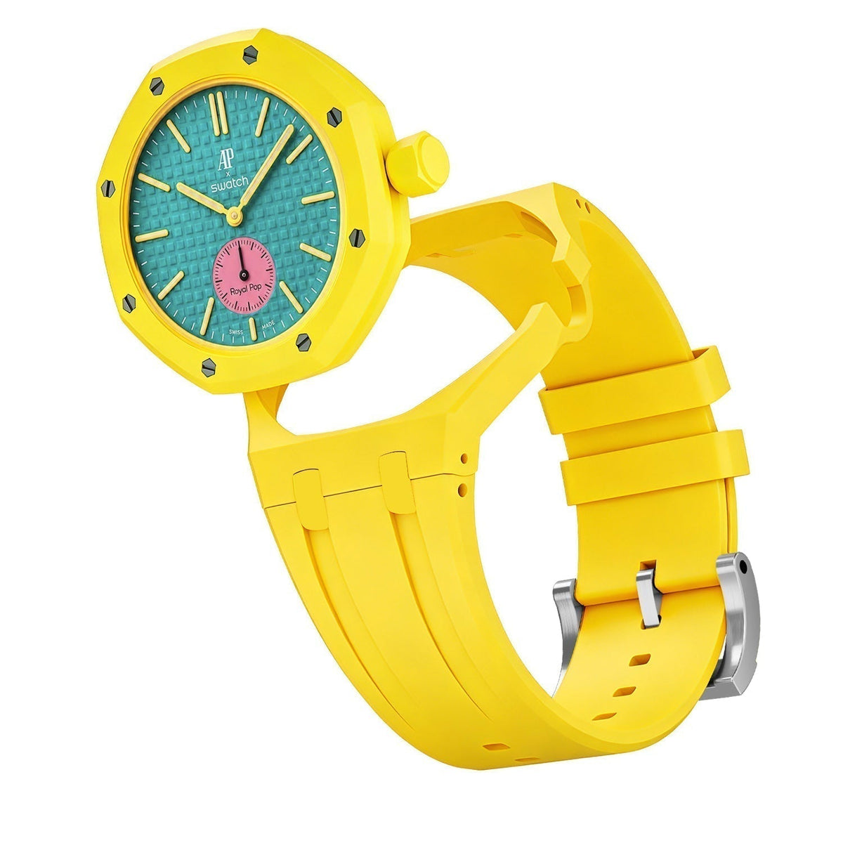 [Bling Jewelrys]OAK POP EXKLUSIVES GELBES SILIKONARMBAND