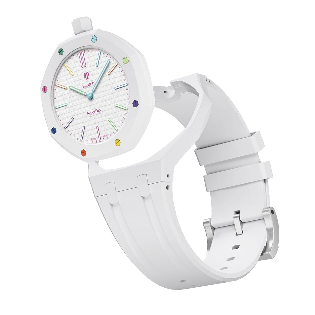 [Bling Jewelrys]OAK POP EXKLUSIVES WEISSES SILIKONARMBAND