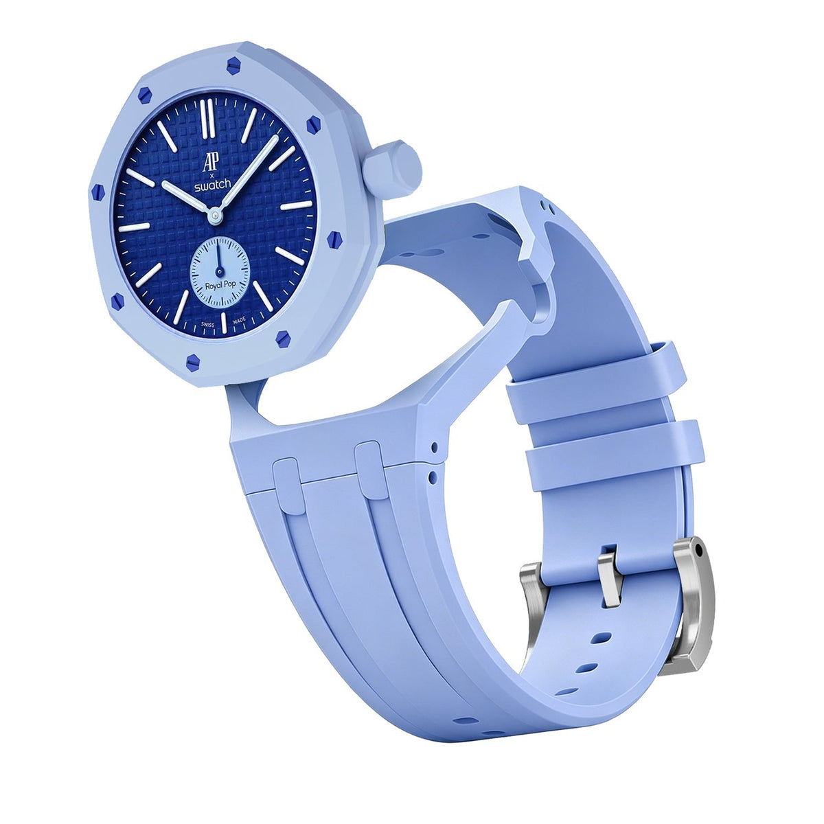 [Bling Jewelrys]OAK POP EXKLUSIVES HELLBLAUES SILIKONARMBAND