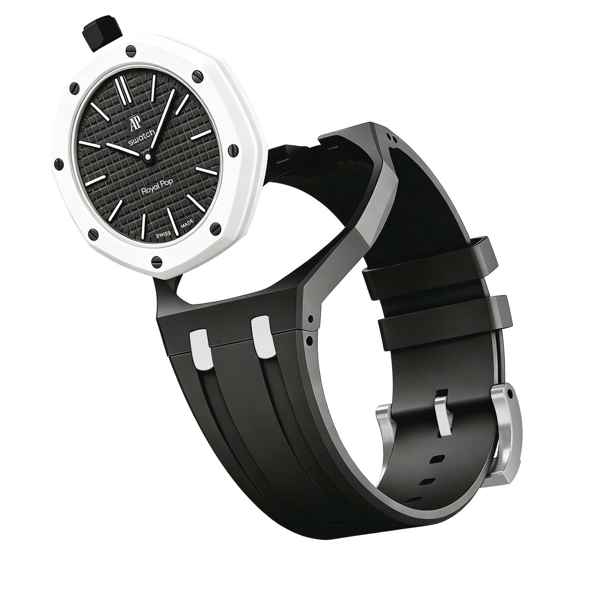 [Bling Jewelrys] EXKLUSIVES SCHWARZ-WEISSES SILIKONARMBAND VON OAK POP