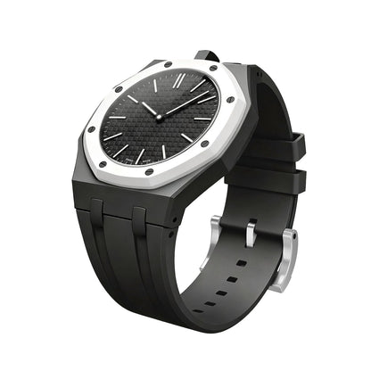 [Bling Jewelrys] OAK POP EXKLUSIVES SCHWARZES SILIKONARMBAND