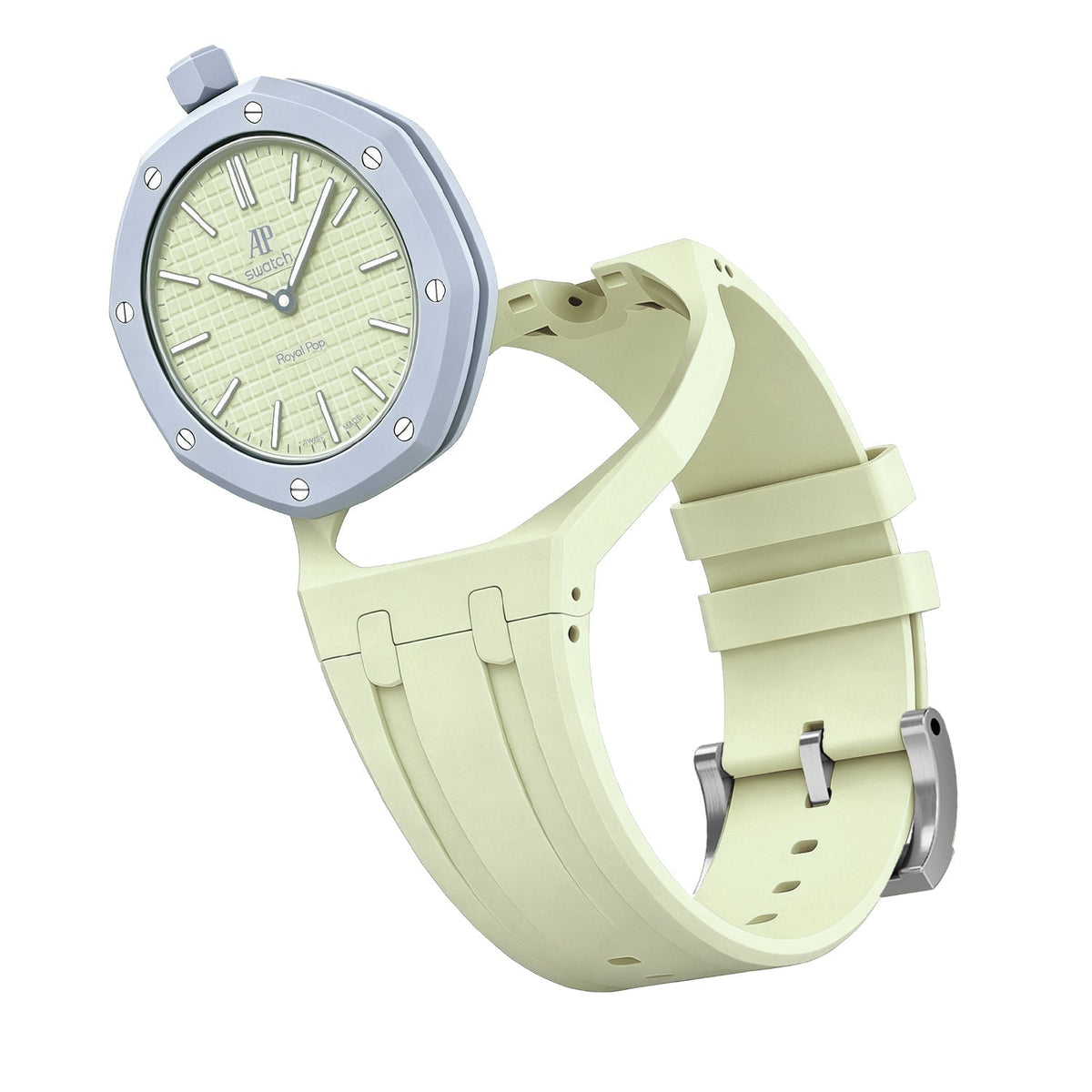 [Bling Jewelrys]OAK POP EXKLUSIVES CREMEGELBES SILIKONARMBAND