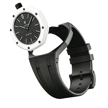 [Bling Jewelrys]OAK POP EXCLUSIVE BLACK SILICONE STRAP