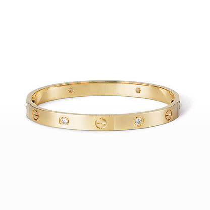 [Bling Jewelry] LIEBESARMBAND 6,1 MM 4 DIAMANTEN