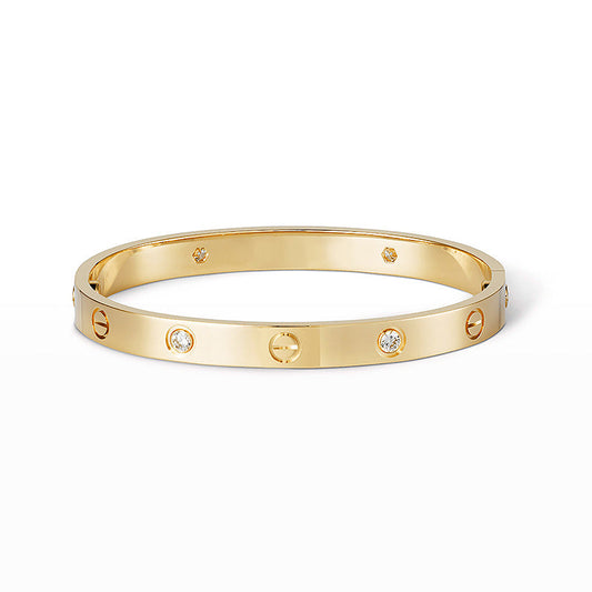 [Bling Jewelry] LIEBESARMBAND 6,1 MM 4 DIAMANTEN