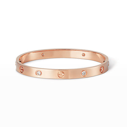 [Bling Jewelry] LIEBESARMBAND 6,1 MM 4 DIAMANTEN