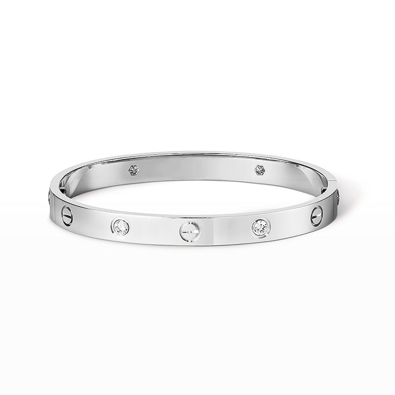 [Bling Jewelry] LIEBESARMBAND 6,1 MM 4 DIAMANTEN