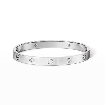 [Bling Jewelry] LIEBESARMBAND 6,1 MM 4 DIAMANTEN