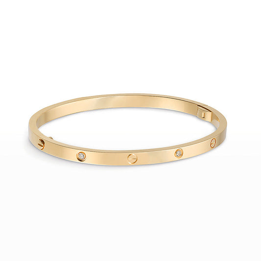 [Bling Jewelrys] LIEBESARMBAND 3,65 MM 6 DIAMANTEN