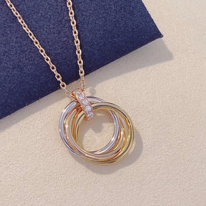 [Bling Jewelrys ]トリニティ ネックレス ゴールド ダイヤモンド