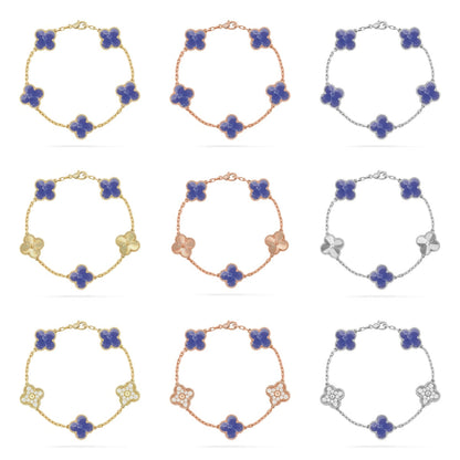 [Bling Jewelrys ]CLOVER 5 MOTIF BLUE VEINS BRACELET COLLECTION