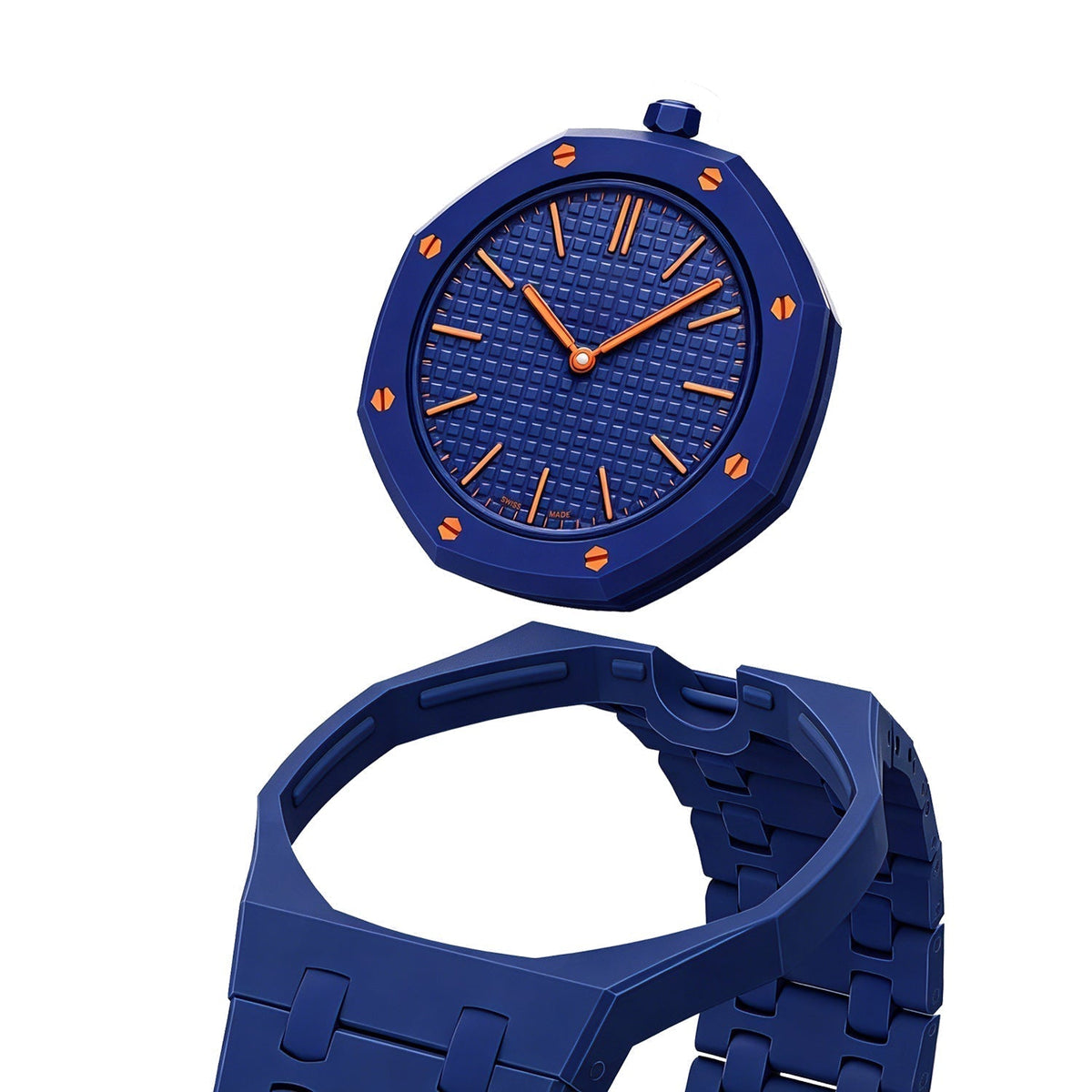 [Bling Jewelrys]OAK POP EXCLUSIVE DARK BLUE BIOCERAMIC STRAP