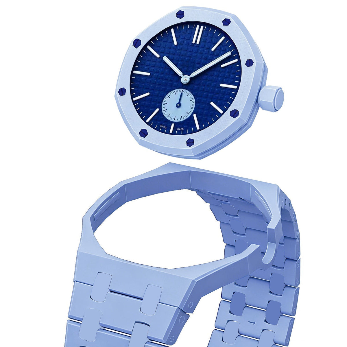 [Bling Jewelrys]OAK POP EXKLUSIVES HELLBLAUES BIOKERAMIK-ARMBAND