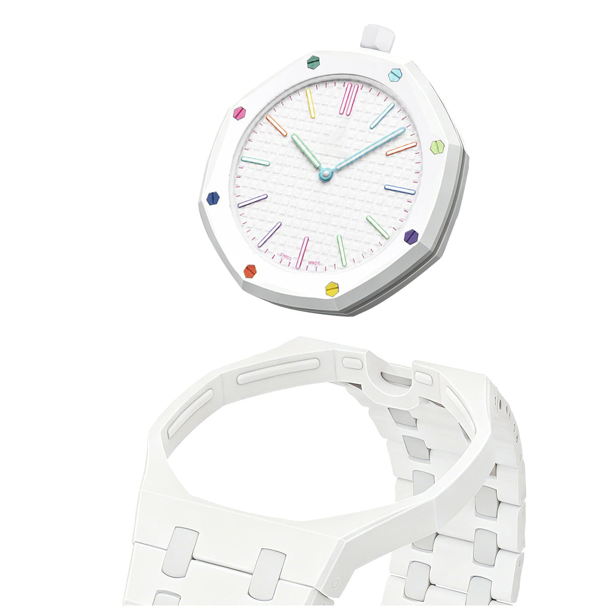 [Bling Jewelrys]OAK POP EXKLUSIVES WEISSES BIOCERAMIC-ARMBAND