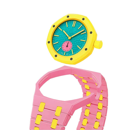 [Bling Jewelrys]OAK POP EXKLUSIVES PINKES UND GELBES BIOKERAMIK-ARMBAND